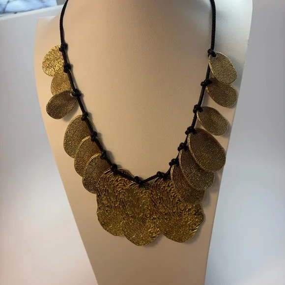 Yves Saint Laurent Gold Statement Necklace